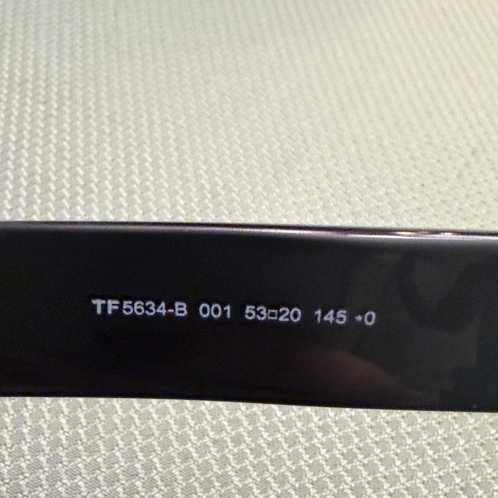 Tom Ford Black Glasses with Gold Accents - Picture 8 of 8